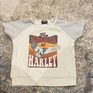 Harley-Davidson Kids Tee - Cream and Gray